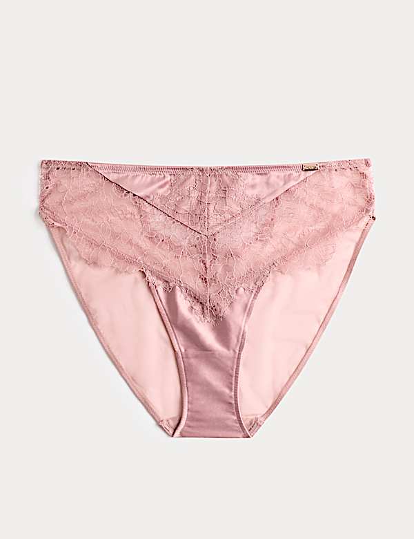 Forget Me Not Lace High Leg Knickers - AL