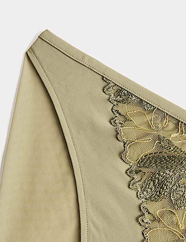 Ianthe Embroidery High Leg Knickers