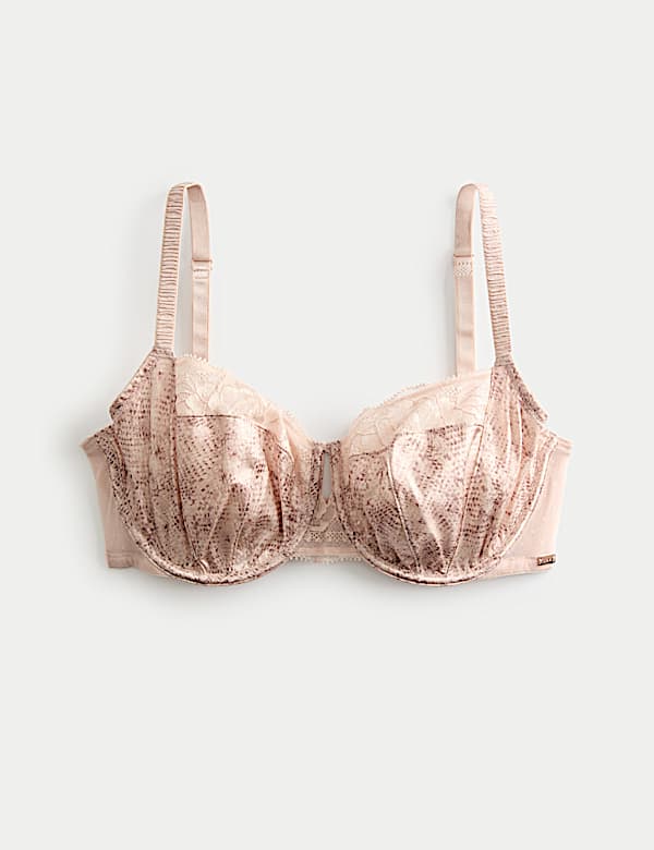 Rosalie Silk & Lace Wired Balcony Bra (F-GG) - EE