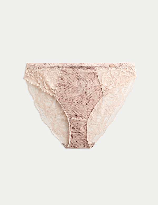 Rosalie Silk & Lace High Leg Knickers - AL