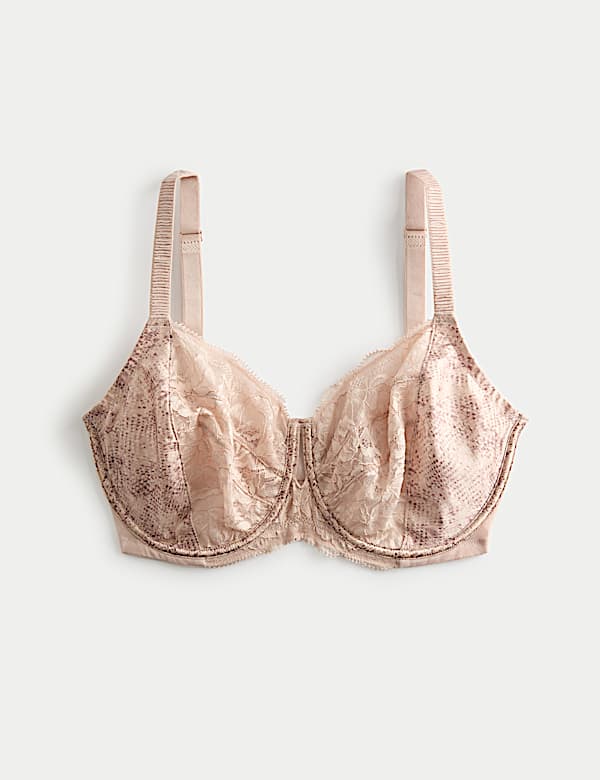Rosalie Silk & Lace Wired Minimiser Bra (C-G) - LV