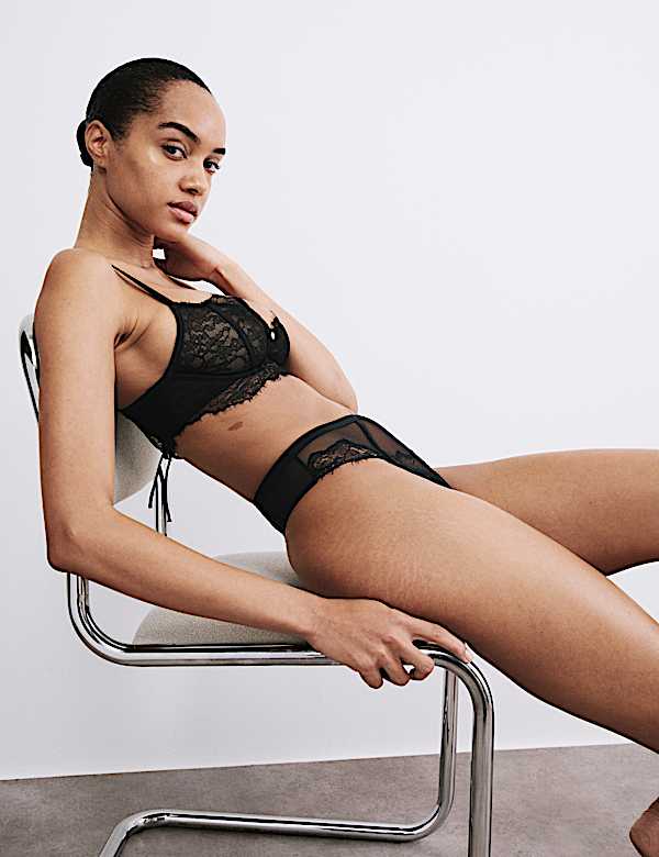 Liana Lace Wired Plunge Cami Bra (A-E) - FR