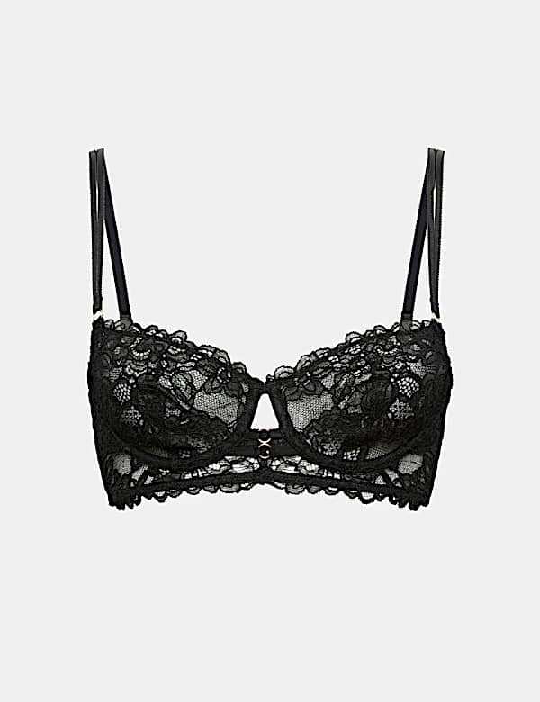 Sabine Lace Wired Longline Balcony Bra A-E - MV
