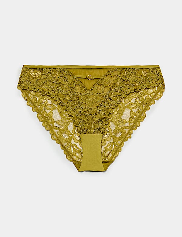 Sabine Floral Lace High Leg Knickers - JE