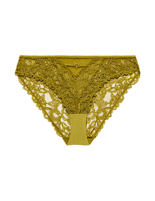 2 Pack Sabine Floral Lace High Leg Knickers