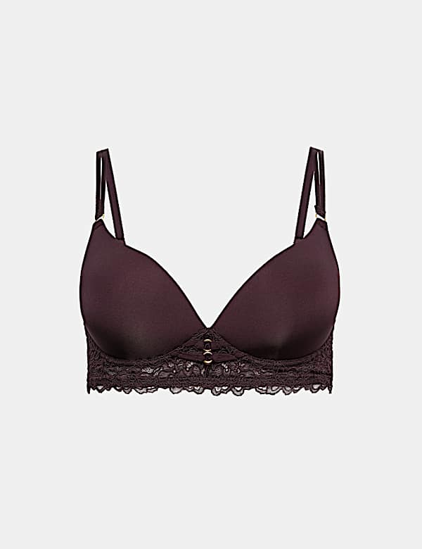 Sabine Lace Non Wired Plunge Bra A-E - BN
