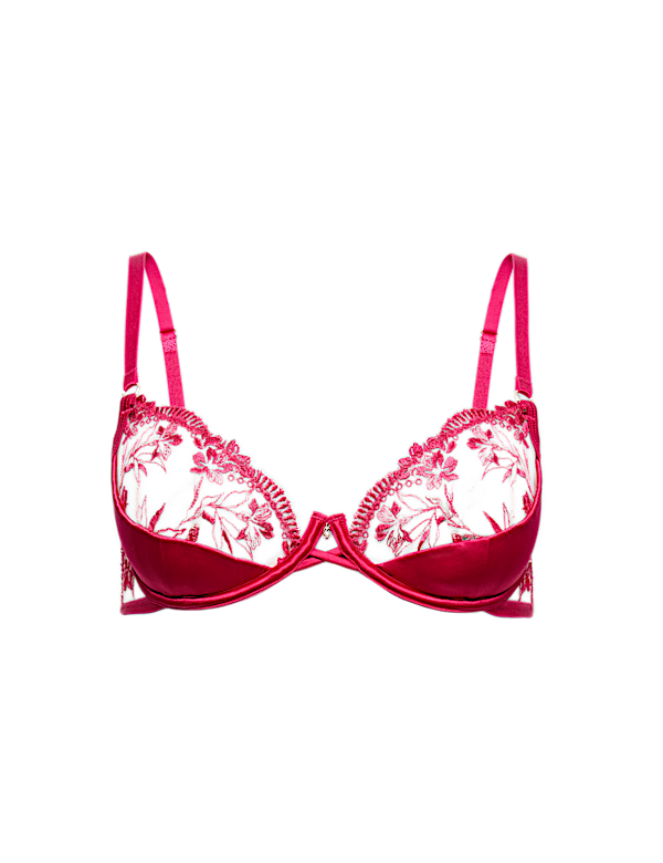 Alessia Embroidery Wired Balcony Bra (A-E)