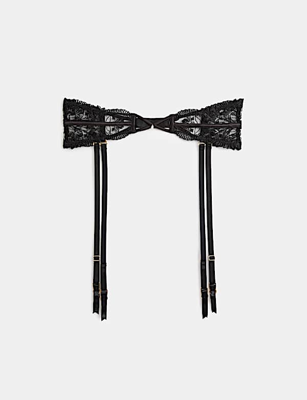 Alessia Embroidery Waspie Suspender - NZ