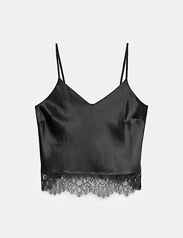 Satin & Lace Strappy Camisole - CN