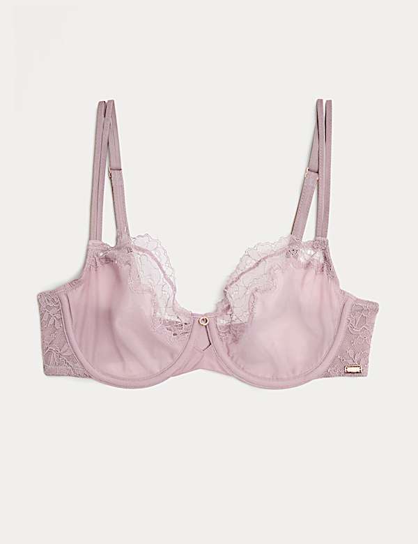 Nolana Lace Wired Balcony Bra (A-E) - EE