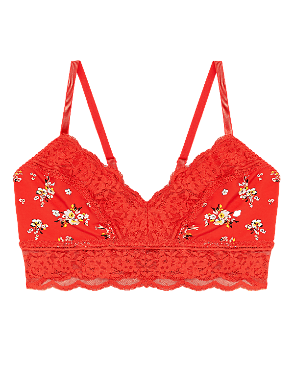 Lace Trim Non Wired Bralette