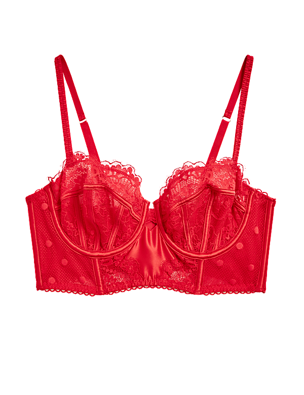Linea Lace Wired Longline Balcony Bra