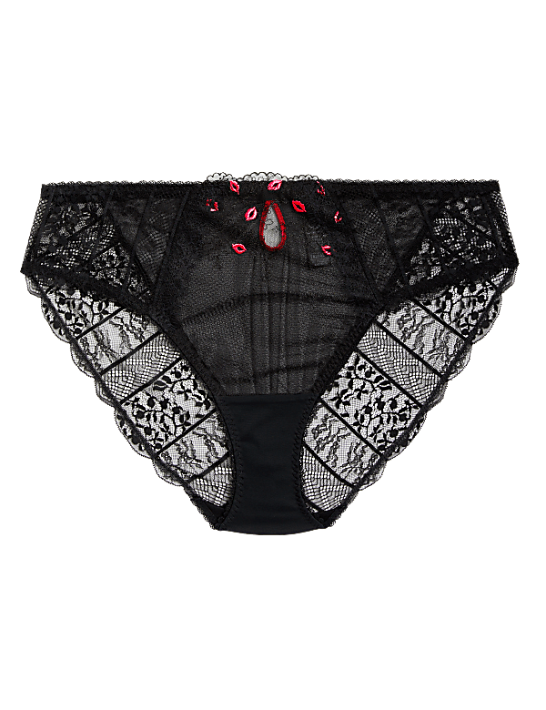 Kalina Embroidery High Leg Knickers