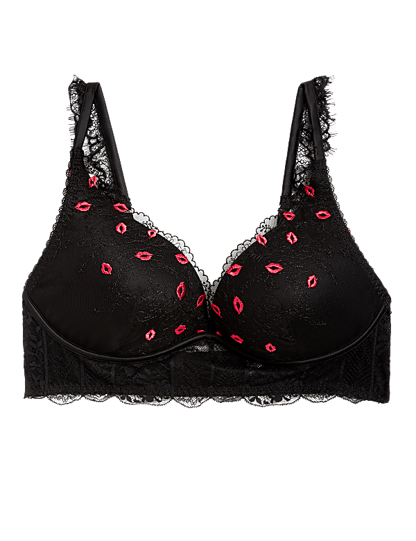Kalina Embroidery Non Wired Plunge Bra A-E