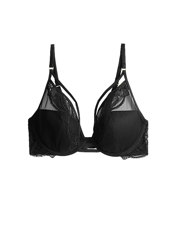 Maya Embroidery Wired Plunge Bra A-E