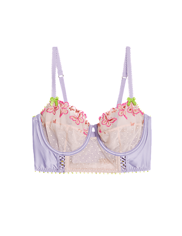 Aurelia Embroidery Wired Balcony Bra A-E
