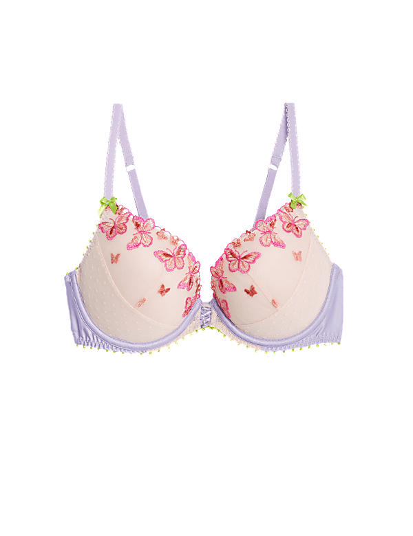 Aurelia Embroidery Wired Push-Up Bra A-E