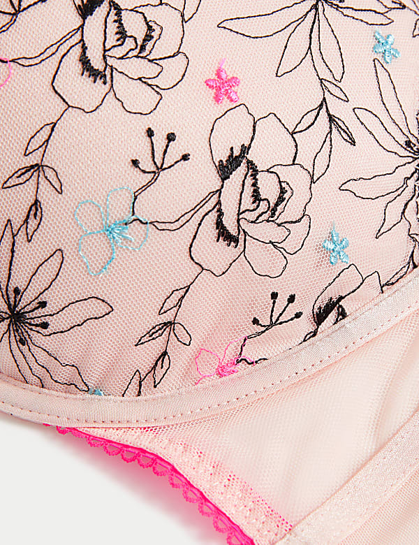 Carissa Embroidery Wired Full Cup Bra A-E