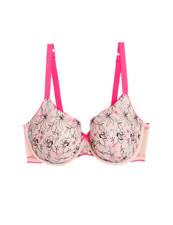 Carissa Embroidery Wired Full Cup Bra A-E