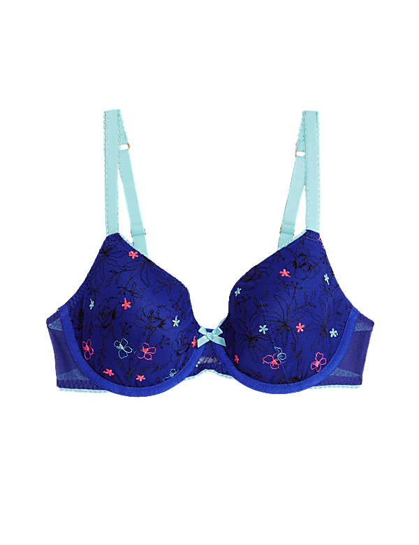 Carissa Embroidery Wired Full Cup Bra A-E