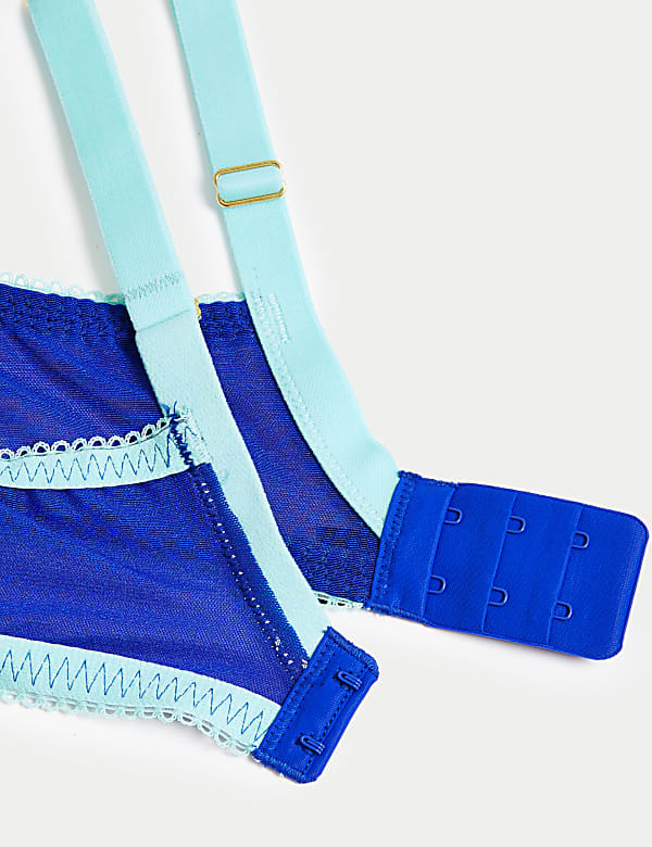 Carissa Mesh Embroidery Wired Plunge Bra