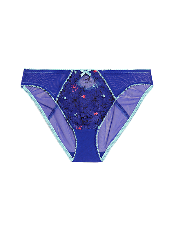 Carissa Embroidery High Leg Knickers