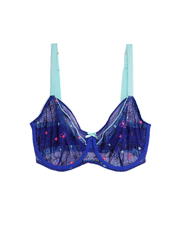 Carissa Embroidery Wired Minimiser Bra C-G