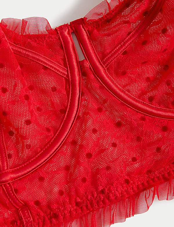 Anna Lace Wired Longline Balcony Bra
