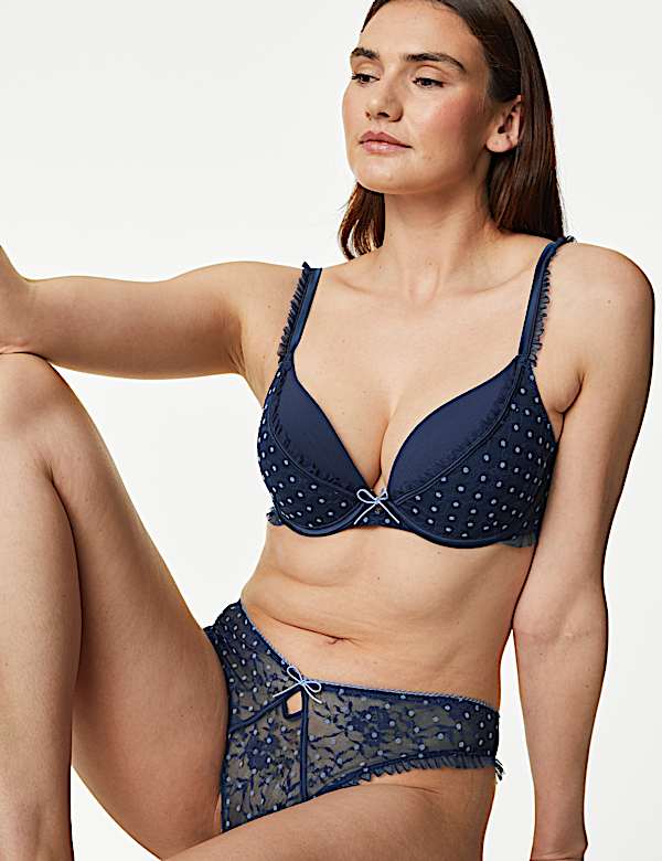 Anna Lace Wired Push-Up Bra A-E - RS