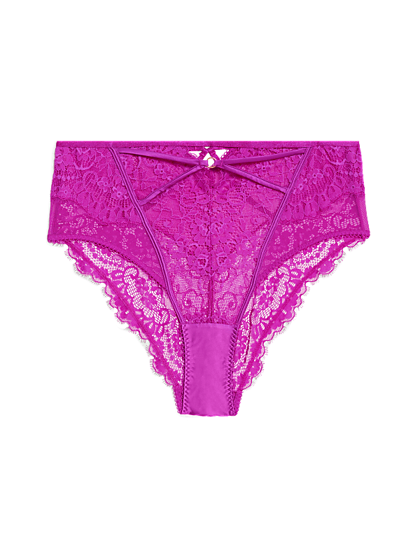 Blanca Lace High Waisted Brazilian Knickers