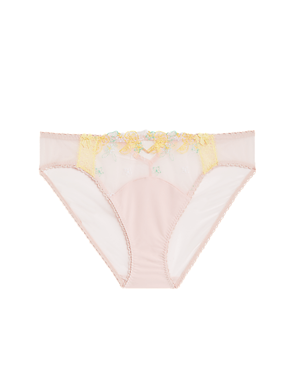 Abella Embroidery High Leg Knickers