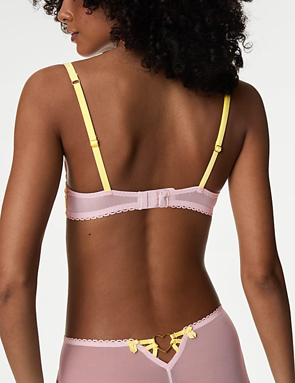 Abella Embroidery Wired Balcony Bra A-E