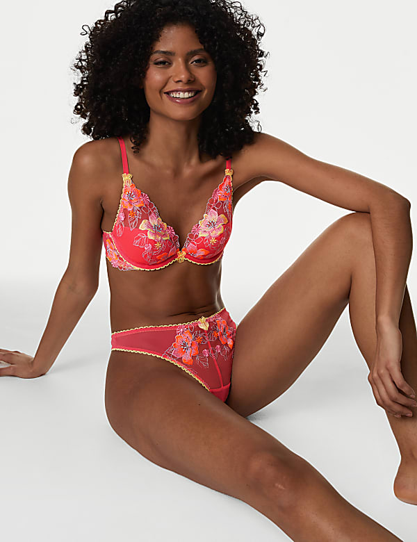 Josefine Embroidered Wired Plunge Bra (A-E)