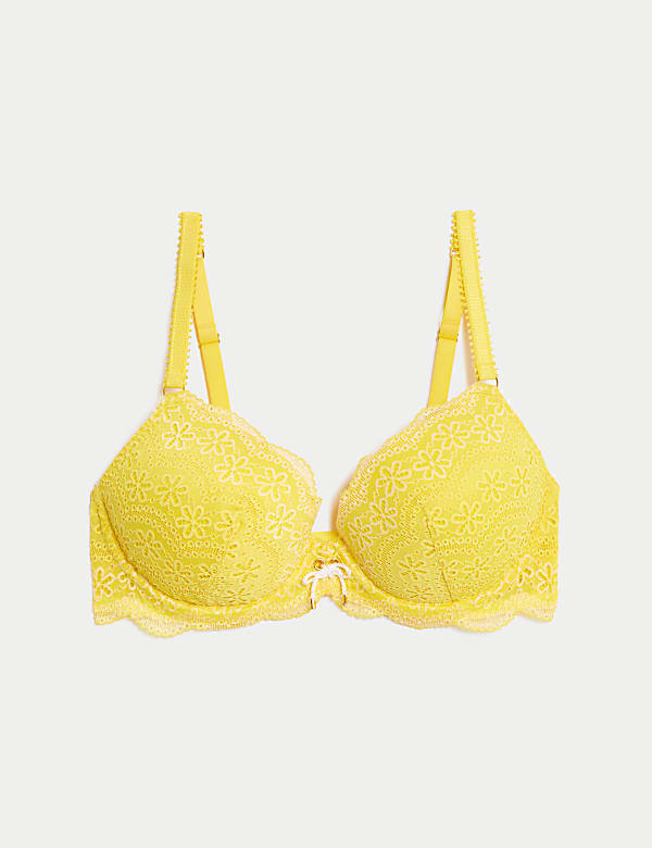 Beugel-bh in plunge-stijl met Lova-kant, cupmaten A-E - BE
