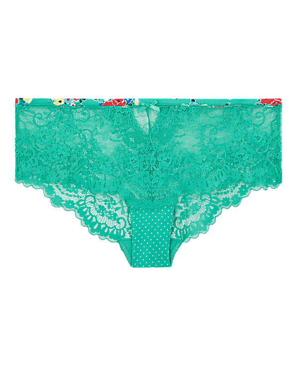 Flirty Satin & Lace Floral Shorts