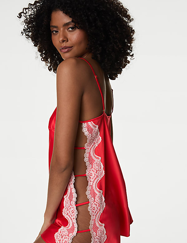 Alannah Satin & Lace Slip