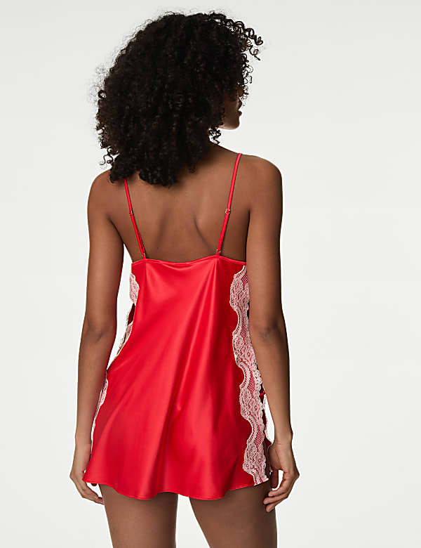 Alannah Satin & Lace Slip