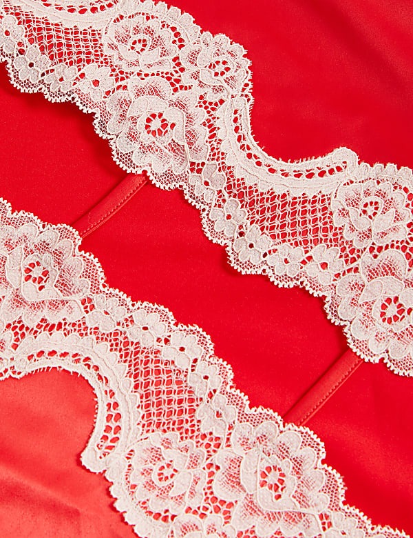 Alannah Satin & Lace Slip