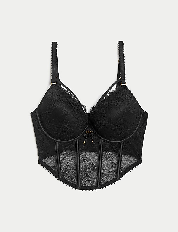 Corset &agrave; armatures orn&eacute; de dentelle (bonnets A&nbsp;&agrave;&nbsp;D) - BE