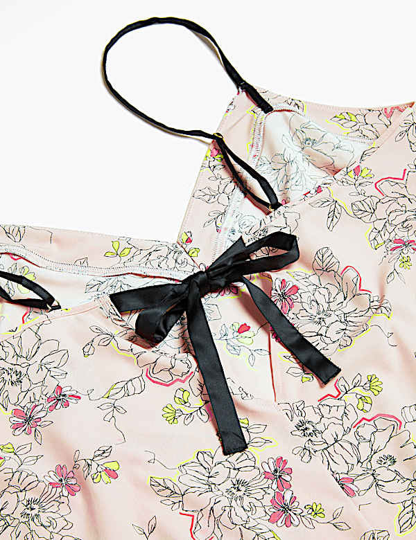 Floral Tattoo Print Cami Set