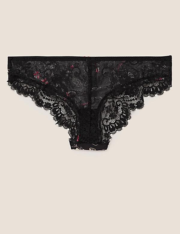 Floral Tattoo Brazilian Knickers
