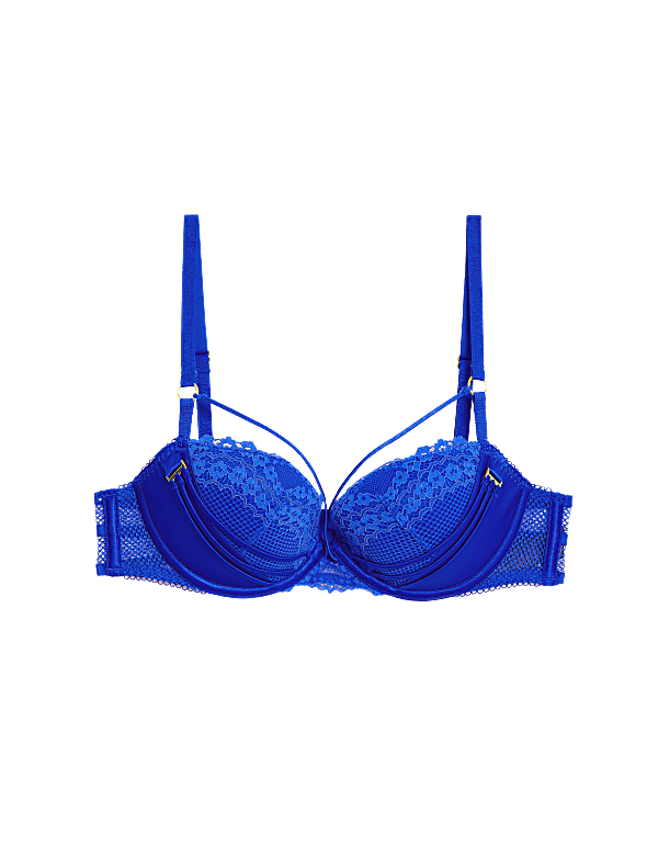 Clara Satin Wired Push-Up Bra