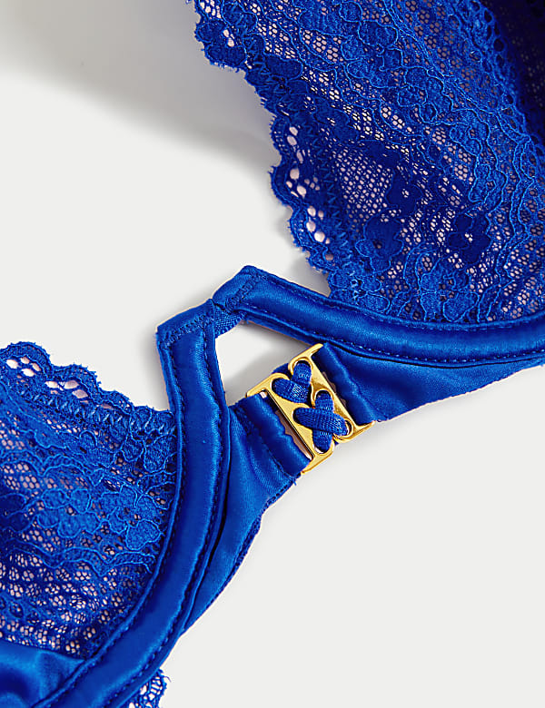 Clara Satin Wired Plunge Bra