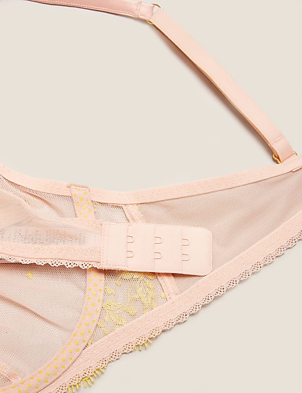 Blossom Embroidered Underwired Plunge Bra