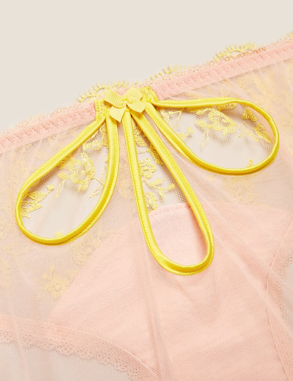 Blossom Embroidered Bikini Knickers