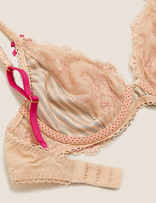 Signature Satin Underwired Plunge Bra A-E