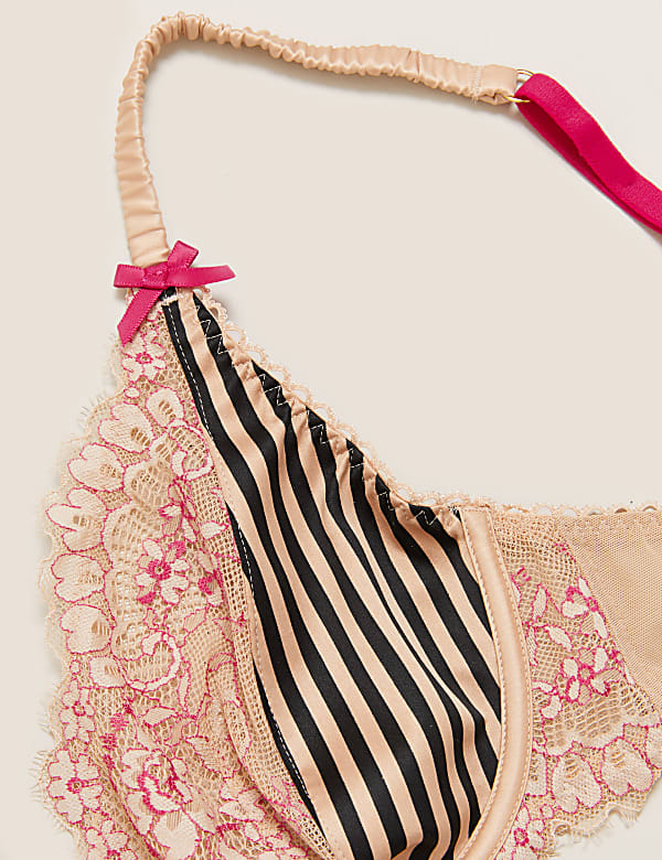 Signature Satin Underwired Plunge Bra A-E