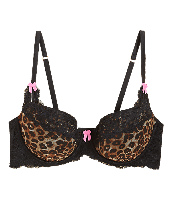 Animal Print Balcony Bra A-E