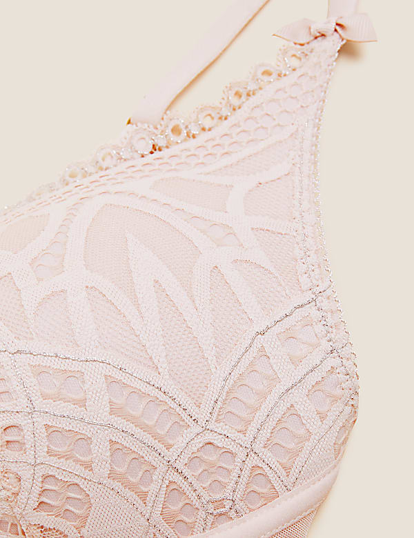 Joy Lace Padded Non Wire Plunge Bra A-E
