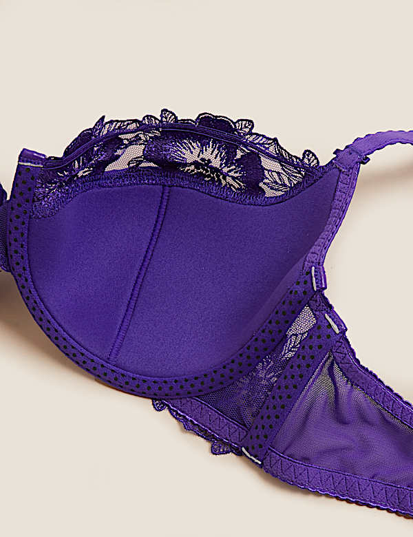 Layla Embroidery Underwired Balcony Bra A-E